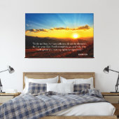 Sunrise Mountain maakt zich geen zorgen over Isaia Canvas Afdruk (Insitu (Slaapkamer))