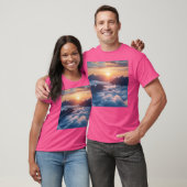 Sunrise Mountains Landschap Natuur Wandkunst Actie T-shirt (Unisex)