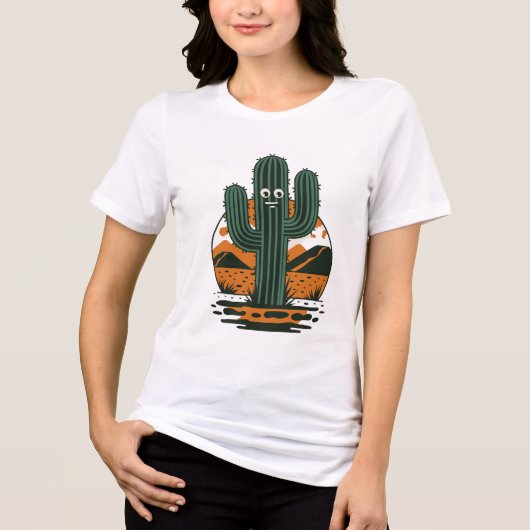 Sunrise Mountainscape Tri-Blend Shirt (Voorkant)