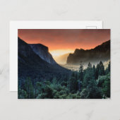 Sunrise | Nationaal park Yosemite Briefkaart (Voorkant / Achterkant)