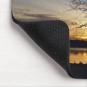 Sunrise Oak Tree Lake Mousepad Muismat (Hoek)