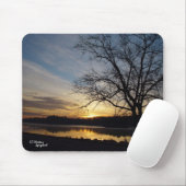 Sunrise Oak Tree Lake Mousepad Muismat (Met muis)