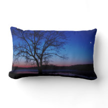 Sunrise Oak Tree moon MoJo Pillow