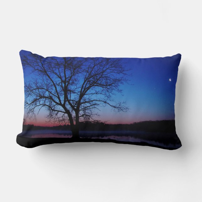 Sunrise Oak Tree moon MoJo Pillow Kussen (Voorkant)