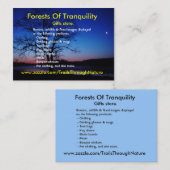 Sunrise Oak Tree Visitekaartje (Voorkant / Achterkant)