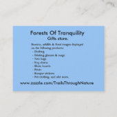 Sunrise Oak Tree Visitekaartje (Achterkant)