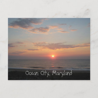 "Sunrise - Ocean City, Maryland" Briefkaart