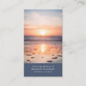Sunrise Ocean Photo Cross Memorial Prayer Kaart Contactkaartje (Voorkant)