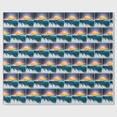 Sunrise Ocean Surf Cadeaupapier (Vlak)