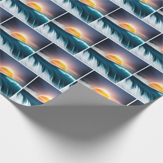 Sunrise Ocean Surf Cadeaupapier (Hoek)