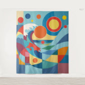 Sunrise Ocean Wave Wandkleed (Voorkant)