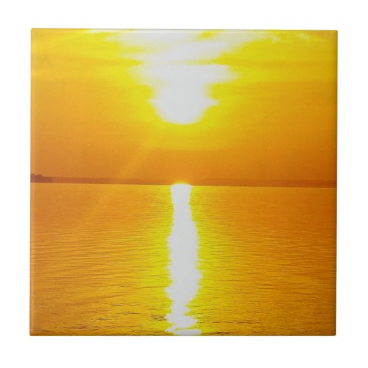 Sunrise of Sunset? Tegeltje (Voorkant)