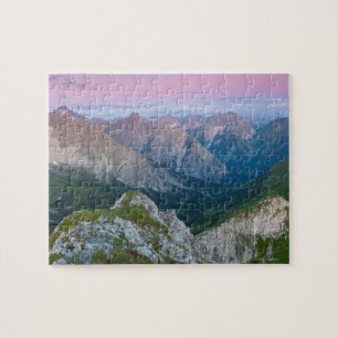 Sunrise on mt. falschkogelvis in de lechtaler 4 legpuzzel