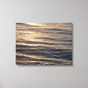 Sunrise on Ocean Waters kalmerende fotografie Canvas Afdruk