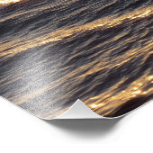 Sunrise on Ocean Waters kalmerende fotografie Foto Afdruk (Hoek)