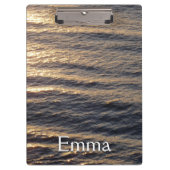 Sunrise on Ocean Waters kalmerende fotografie Klembord (Voorkant)