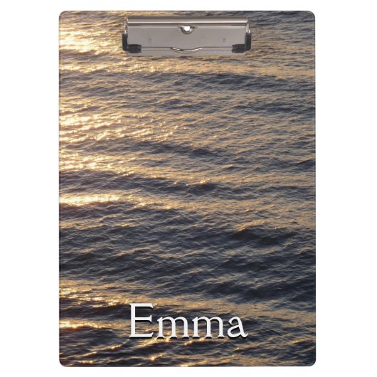 Sunrise on Ocean Waters kalmerende fotografie Klembord (Voorkant)