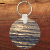 Sunrise on Ocean Waters kalmerende fotografie Sleutelhanger (Achterkant)