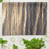 Sunrise on Ocean Waters kalmerende fotografie Theedoek (Gevouwen)