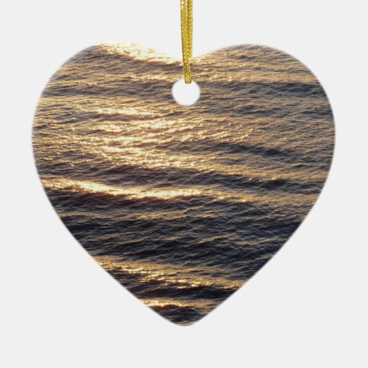 Sunrise on Ocean Waters Keramisch Ornament (Voorkant)