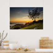 Sunrise on the Beach Armação , Brazilië Poster (Keuken)