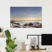 Sunrise on the Beach Armação, San Catarina Poster (Thuiskantoor)