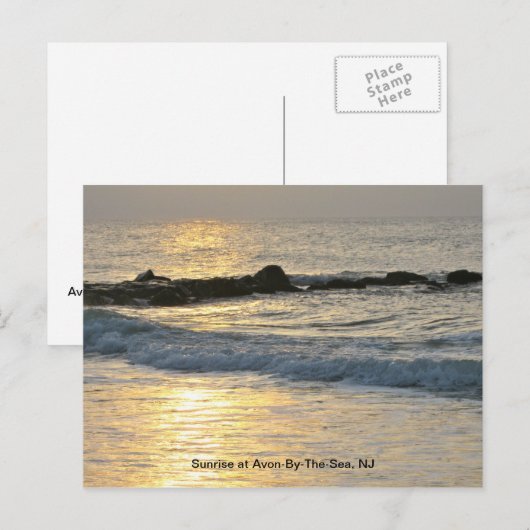 Sunrise on the Jersey Shore Briefkaart (Voorkant / Achterkant)