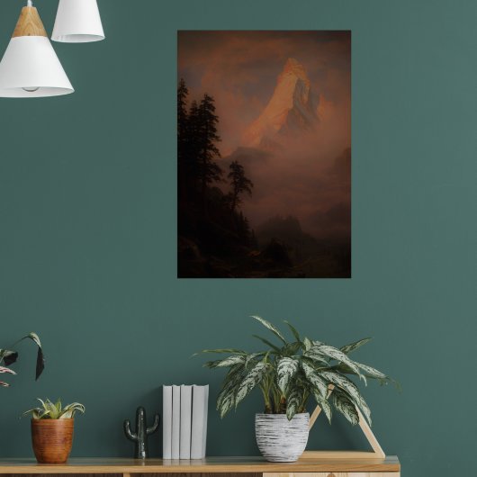 Sunrise on the Matterhornafter 1875 - Poster (Woonkamer 1)