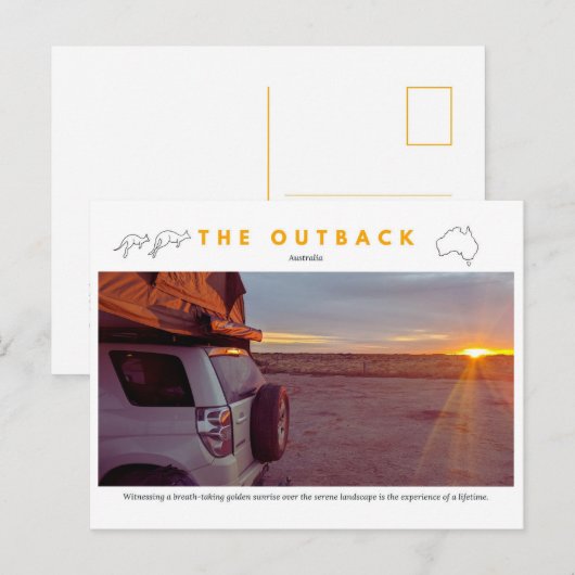 Sunrise Ontdek Australië Feestdagenkaart (Voorkant / Achterkant)