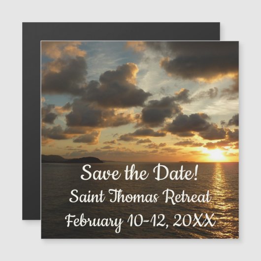 Sunrise op de Amerikaanse Maagdeneilanden in St. T (Voorkant / Achterkant)