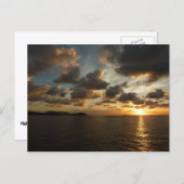 Sunrise op de Amerikaanse Maagdeneilanden in St. T Briefkaart (Voorkant / Achterkant)