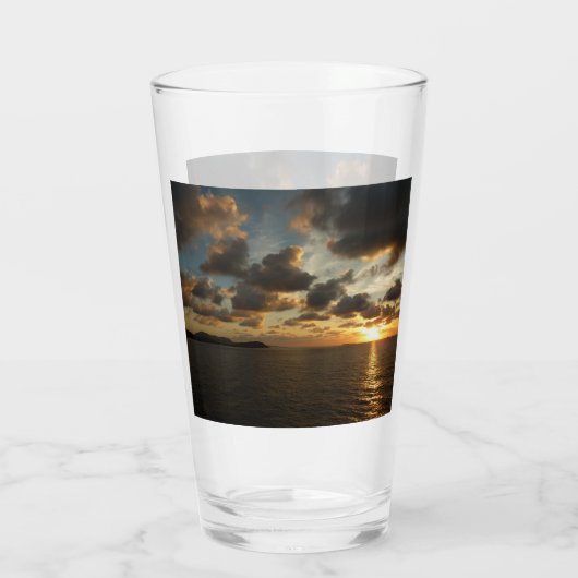 Sunrise op de Amerikaanse Maagdeneilanden in St. T Glas (Achterkant)