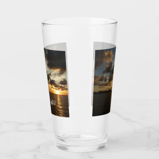 Sunrise op de Amerikaanse Maagdeneilanden in St. T Glas (Links)