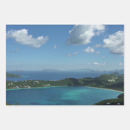 Sunrise op de Amerikaanse Maagdeneilanden in St. T Inpakpapier Vel (Voorkant 3)