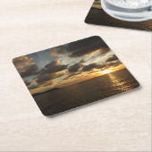 Sunrise op de Amerikaanse Maagdeneilanden in St. T Kartonnen Onderzetters (Schuin)