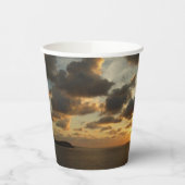 Sunrise op de Amerikaanse Maagdeneilanden in St. T Papieren Bekers (Links)