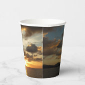 Sunrise op de Amerikaanse Maagdeneilanden in St. T Papieren Bekers (Rechts)
