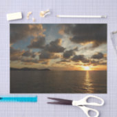 Sunrise op de Amerikaanse Maagdeneilanden in St. T Tissuepapier (Craft)