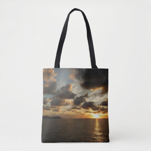 Sunrise op de Amerikaanse Maagdeneilanden in St. T Tote Bag (Voorkant)