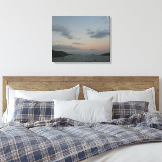 Sunrise op de Amerikaanse Maagdeneilanden St. Thom Canvas Afdruk (Insitu (Slaapkamer))
