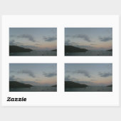 Sunrise op de Amerikaanse Maagdeneilanden St. Thom Rechthoekige Sticker (Vel)