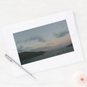 Sunrise op de Amerikaanse Maagdeneilanden St. Thom Rechthoekige Sticker (Envelop)
