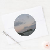 Sunrise op de Amerikaanse Maagdeneilanden St. Thom Ronde Sticker (Envelop)