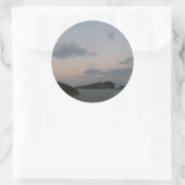 Sunrise op de Amerikaanse Maagdeneilanden St. Thom Ronde Sticker (Tas)