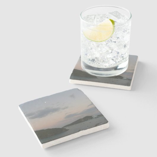 Sunrise op de Amerikaanse Maagdeneilanden St. Thom Stenen Onderzetter (Zijkant)