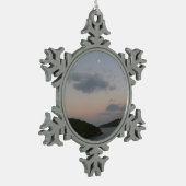 Sunrise op de Amerikaanse Maagdeneilanden St. Thom Tin Sneeuwvlok Ornament (Links)