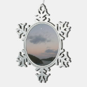 Sunrise op de Amerikaanse Maagdeneilanden St. Thom Tin Sneeuwvlok Ornament (Rechts)