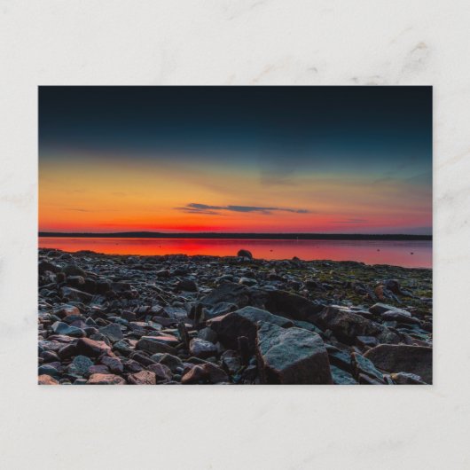 Sunrise op de baai van Gouldsboro, Maine Briefkaart (Voorkant)