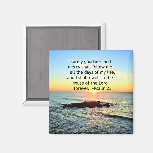 SUNRISE OP DE OCEAN 23RD PSALM FOTO MAGNEET (Voorkant / Achterkant)