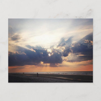 Sunrise op Folly Beach Briefkaart